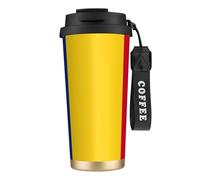 EdWal Flag of Romania Print Insulated Stainless Steel Travel Coffee Mug,Coffee Cups with Lids, for Hot Cold Drinks