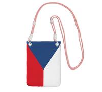 EdWal Flag Of The Czech Republic Print Crossbody Bag For Women, Mini Phone Purses, Cute Phone Wallet, For Hiking Travel Gift