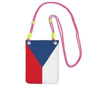 EdWal Flag Of The Czech Republic Print Crossbody Bag For Women, Mini Phone Purses, Cute Phone Wallet, For Hiking Travel Gift