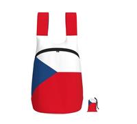 Edwal Flag Of The Czech Republic Print Foldable Backpack Lightweight Hiking Bag Soft Travel Backpack Rucksack For Work And Gym