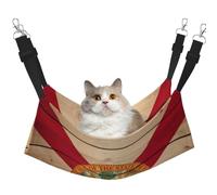 EdWal Florida flag wood grain print Soft Sleeping Hammock Cat Hammock for Cage Hanging,Pet Hammock Bed Adjustable for Small Animals
