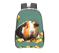 EdWal flower guinea pig print Transparent School Backpack With Water Resistant PVC Plastic Material Clear Backpack