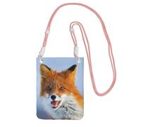 EdWal Fox Print Crossbody Bag For Women, Mini Phone Purses, Cute Phone Wallet, For Hiking Travel Gift