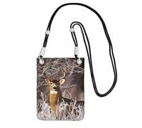 EdWal Free Whitetail Deer Print Crossbody Bag For Women, Mini Phone Purses, Cute Phone Wallet, For Hiking Travel Gift