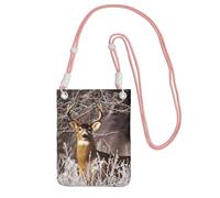EdWal Free Whitetail Deer Print Crossbody Bag For Women, Mini Phone Purses, Cute Phone Wallet, For Hiking Travel Gift