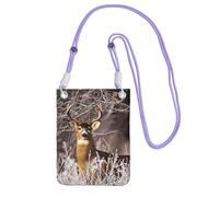 EdWal Free Whitetail Deer Print Crossbody Bag For Women, Mini Phone Purses, Cute Phone Wallet, For Hiking Travel Gift