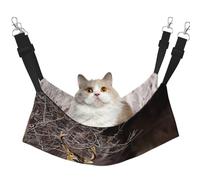 EdWal Free Whitetail Deer print Soft Sleeping Hammock Cat Hammock for Cage Hanging,Pet Hammock Bed Adjustable for Small Animals