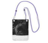 EdWal French Bulldog Print Crossbody Bag For Women, Mini Phone Purses, Cute Phone Wallet, For Hiking Travel Gift