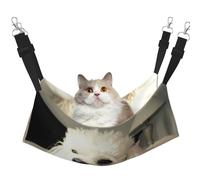 EdWal french poodle print Soft Sleeping Hammock Cat Hammock for Cage Hanging,Pet Hammock Bed Adjustable for Small Animals
