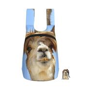 EdWal Funny Alpaca Llama Print Foldable Backpack Lightweight Hiking Bag Soft Travel Backpack Rucksack For Work And Gym