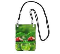 EdWal Funny Ladybug Print Crossbody Bag For Women, Mini Phone Purses, Cute Phone Wallet, For Hiking Travel Gift