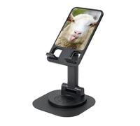 EdWal Funny Naughty Sheep Tongue Cute Animal Print Adjustable Foldable Phone Stand,360 Rotating Cell Phone Holder For Desk,Travel Essentials