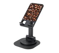 EdWal Funny Roasted Coffee Beans Print Adjustable Foldable Phone Stand,360 Rotating Cell Phone Holder For Desk,Travel Essentials