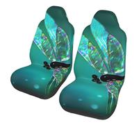 EdWal Galaxy Animal Dragonfly Print Front Seat Covers, Easy To Install Two Car Seat Protector Cover Set Accessories Auto Trucks Suv