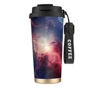 EdWal Galaxy Cloudc Print Insulated Stainless Steel Travel Coffee Mug,Coffee Cups with Lids, for Hot Cold Drinks