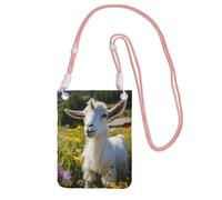 EdWal Goat Print Crossbody Bag For Women, Mini Phone Purses, Cute Phone Wallet, For Hiking Travel Gift