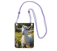 EdWal Goat Print Crossbody Bag For Women, Mini Phone Purses, Cute Phone Wallet, For Hiking Travel Gift
