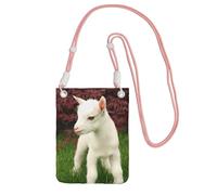 EdWal Goat Print Crossbody Bag For Women, Mini Phone Purses, Cute Phone Wallet, For Hiking Travel Gift
