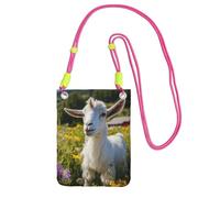 EdWal Goat Print Crossbody Bag For Women, Mini Phone Purses, Cute Phone Wallet, For Hiking Travel Gift