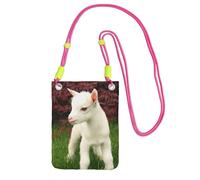 EdWal Goat Print Crossbody Bag For Women, Mini Phone Purses, Cute Phone Wallet, For Hiking Travel Gift