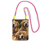 EdWal Golden Retrievers Print Crossbody Bag For Women, Mini Phone Purses, Cute Phone Wallet, For Hiking Travel Gift