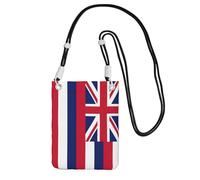 EdWal Hawaii Flag Print Crossbody Bag For Women, Mini Phone Purses, Cute Phone Wallet, For Hiking Travel Gift