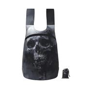 EdWal Horror Ghost Skull Print Foldable Backpack Lightweight Hiking Bag Soft Travel Backpack Rucksack For Work And Gym
