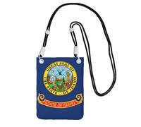 EdWal Idaho State Flag Print Crossbody Bag For Women, Mini Phone Purses, Cute Phone Wallet, For Hiking Travel Gift