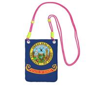 EdWal Idaho State Flag Print Crossbody Bag For Women, Mini Phone Purses, Cute Phone Wallet, For Hiking Travel Gift