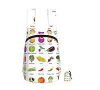 EdWal Introduction Of Various Vegetables Print Foldable Backpack Lightweight Hiking Bag Soft Travel Backpack Rucksack For Work And Gym