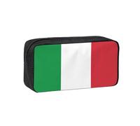 Edwal Italian Flag Print Pen Organizer Bag Pouch Large Capacity Pencil Case with Zipper Durable Pen Case for Stationery