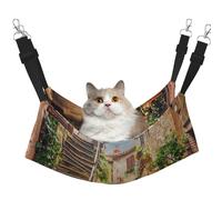 EdWal Italy Tuscan print Soft Sleeping Hammock Cat Hammock for Cage Hanging,Pet Hammock Bed Adjustable for Small Animals