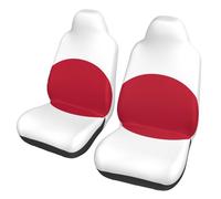 EdWal Japanese Flag Print Front Seat Covers, Easy To Install Two Car Seat Protector Cover Set Accessories Auto Trucks Suv