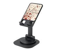 EdWal Japanese Spring Plum Floral Print Adjustable Foldable Phone Stand,360 Rotating Cell Phone Holder For Desk,Travel Essentials