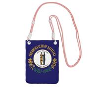 EdWal Kentucky State Flag Print Crossbody Bag For Women, Mini Phone Purses, Cute Phone Wallet, For Hiking Travel Gift