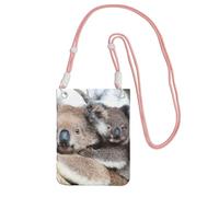 EdWal Koala Bear Print Crossbody Bag For Women, Mini Phone Purses, Cute Phone Wallet, For Hiking Travel Gift