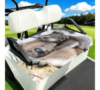 Edwal Koala Bear Print Durable Seat Towel Blanket For Golf Cart 2-Seat Buggy Protector Golf Buggy Accessory