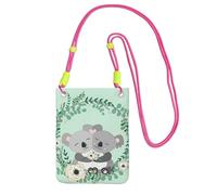 EdWal Koala Print Crossbody Bag For Women, Mini Phone Purses, Cute Phone Wallet, For Hiking Travel Gift