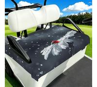 Edwal Ladybug On Daisy Flower Print Durable Seat Towel Blanket For Golf Cart 2-Seat Buggy Protector Golf Buggy Accessory