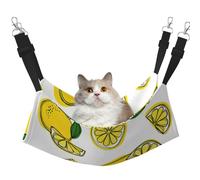 EdWal Lemon Fruit Pattern print Soft Sleeping Hammock Cat Hammock for Cage Hanging,Pet Hammock Bed Adjustable for Small Animals
