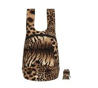EdWal Leopard Pattern Print Foldable Backpack Lightweight Hiking Bag Soft Travel Backpack Rucksack For Work And Gym