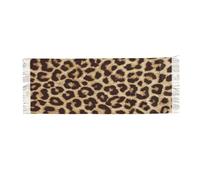 EdWal Leopard Pattern Print Wool Feel Shawl Large Pashmina Travel Blanket Scarf For Women For Christmas Winter Gift