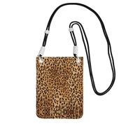 EdWal Leopard Print Print Crossbody Bag For Women, Mini Phone Purses, Cute Phone Wallet, For Hiking Travel Gift