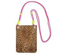 EdWal Leopard Print Print Crossbody Bag For Women, Mini Phone Purses, Cute Phone Wallet, For Hiking Travel Gift