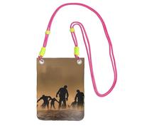 EdWal Many Zombie Print Crossbody Bag For Women, Mini Phone Purses, Cute Phone Wallet, For Hiking Travel Gift