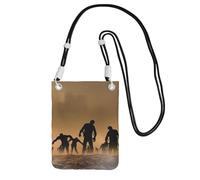 EdWal Many Zombie Print Crossbody Bag For Women, Mini Phone Purses, Cute Phone Wallet, For Hiking Travel Gift