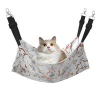 EdWal Marble Texture Copper Splatter print Soft Sleeping Hammock Cat Hammock for Cage Hanging,Pet Hammock Bed Adjustable for Small Animals