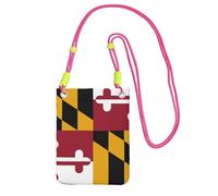 EdWal Maryland State Flag Print Crossbody Bag For Women, Mini Phone Purses, Cute Phone Wallet, For Hiking Travel Gift