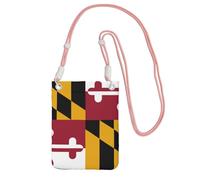 EdWal Maryland State Flag Print Crossbody Bag For Women, Mini Phone Purses, Cute Phone Wallet, For Hiking Travel Gift
