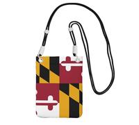 EdWal Maryland State Flag Print Crossbody Bag For Women, Mini Phone Purses, Cute Phone Wallet, For Hiking Travel Gift